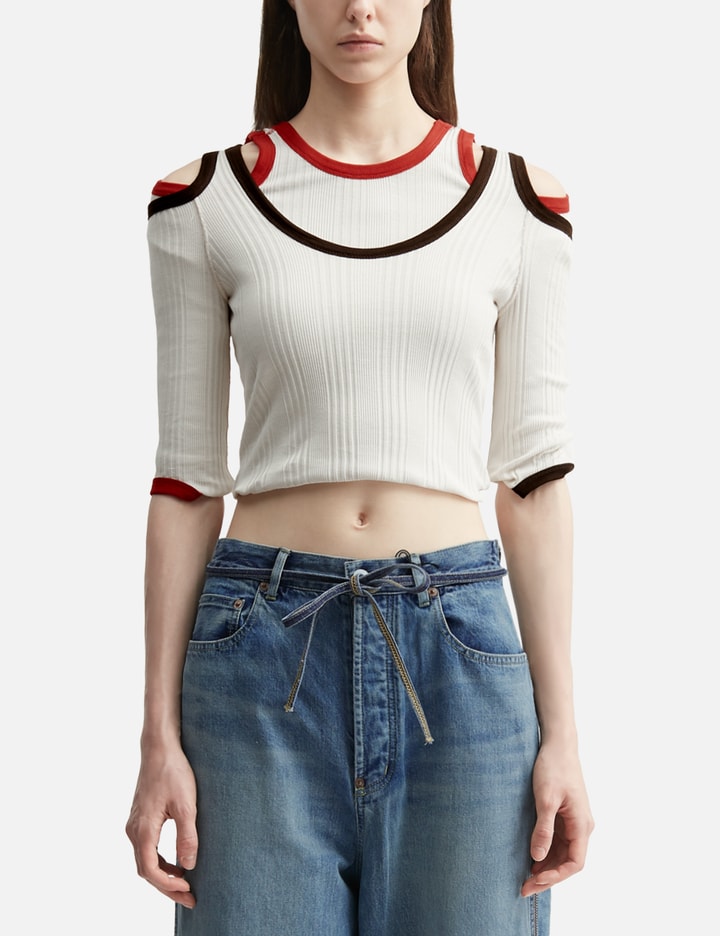 Beautiful People Double-End Suvin Compact Rib Hollow Top