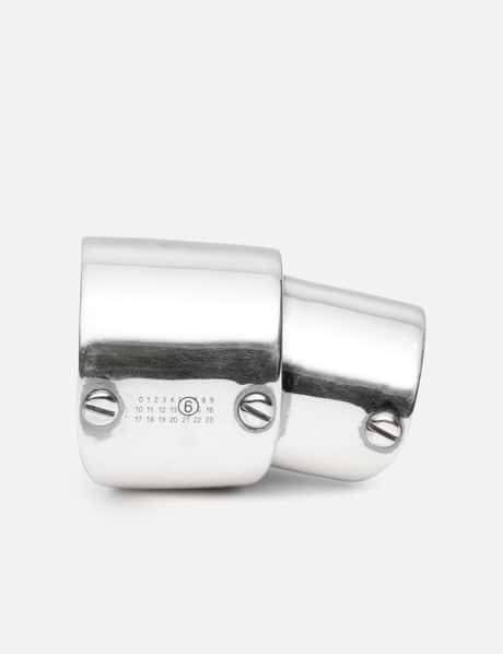 MM6 Maison Margiela Minimal Logo 4mm Ring
