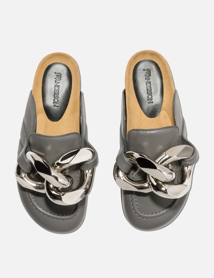 Chain Loafer Leather Mules Placeholder Image