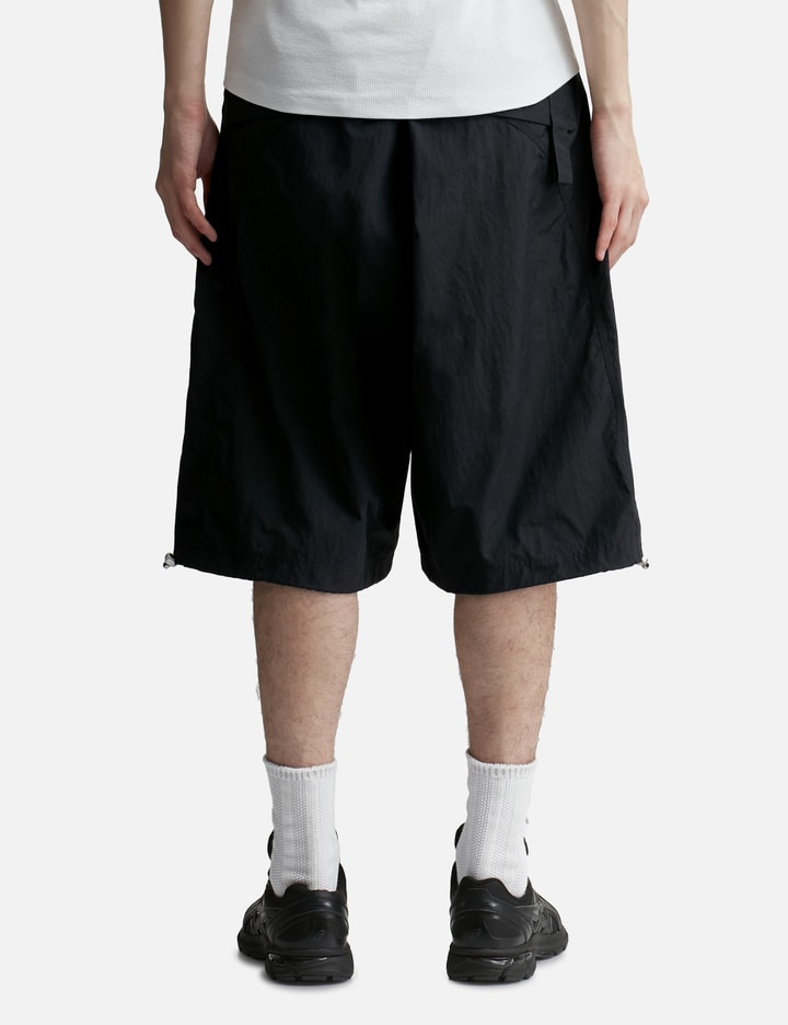 Shop Misbhv Crushed Nylon Parachute Shorts In Black