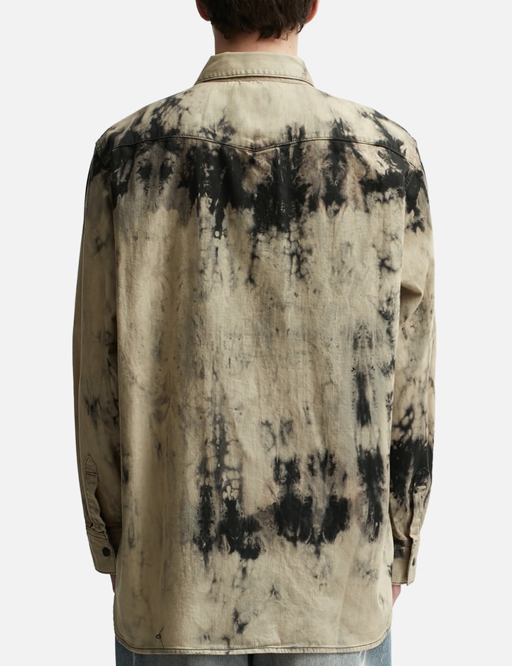 Shop Acne Studios Denim Shirt In Beige