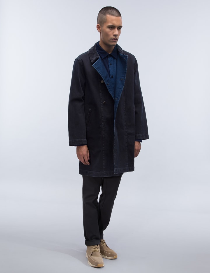 "edo" Black Double Breast Coat Placeholder Image