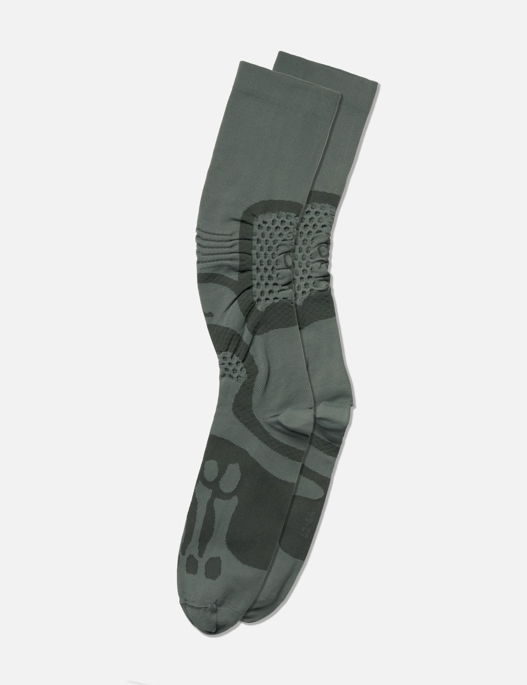 Roa Bones Logo Q-skin® Technical Socks In Grey/灰色/그레이/グレー