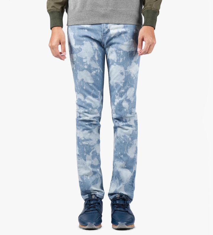 Light Indigo Bleached Skinny Jeans Placeholder Image