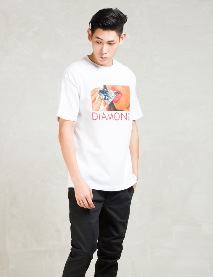 White Diamond Lips T-shirt Placeholder Image