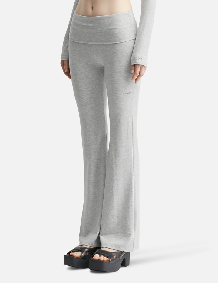 Glowny Air Folding Flare Pants In Gray