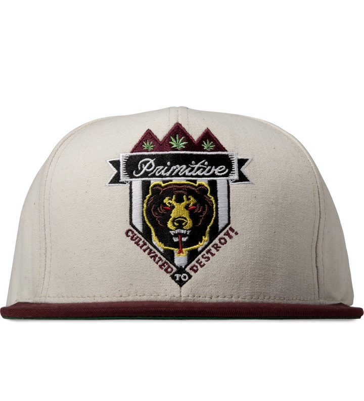 White/Burgundy Primitive x Mishka Snapback Cap Placeholder Image