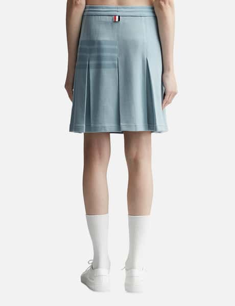 BOX PLEAT SKIRT IN DOUBLE FACE KNIT view 9