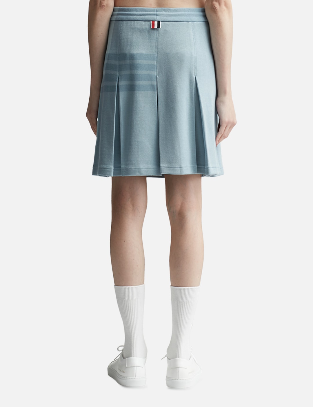BOX PLEAT SKIRT IN DOUBLE FACE KNIT view 15