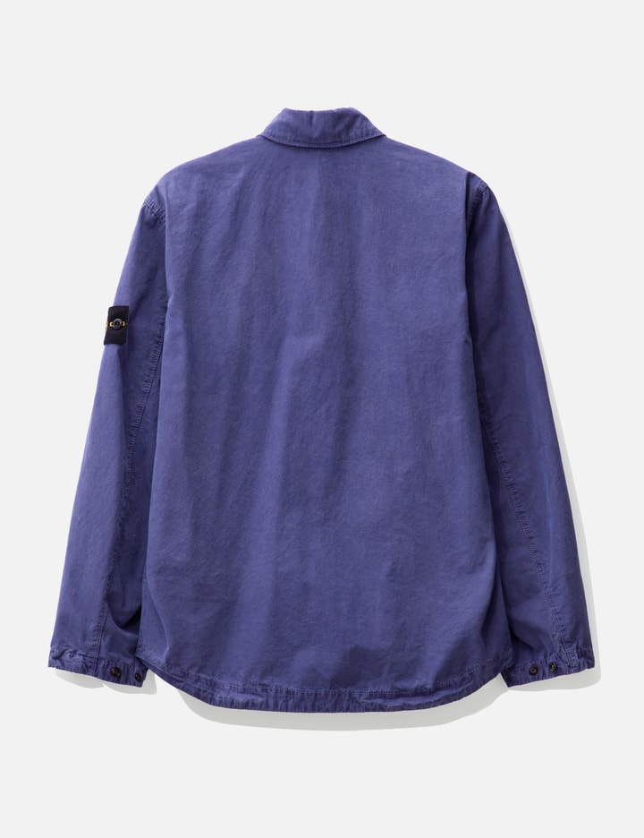 Shop Stone Island ‘old' Treatment Overshirt In Purple