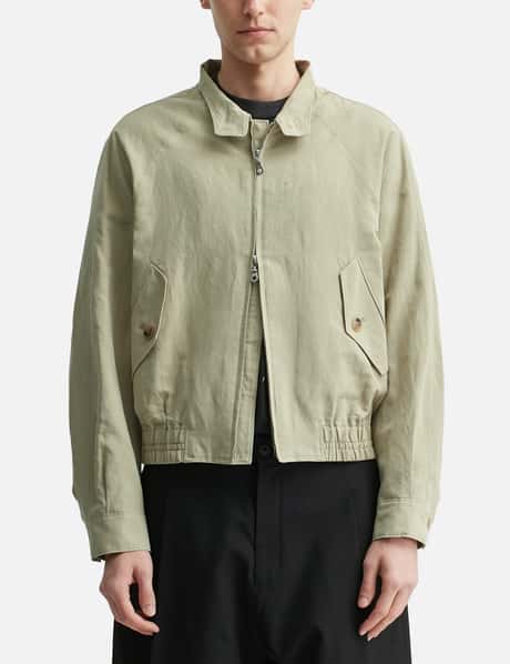 Linen Blend Harrington Jacket view 10