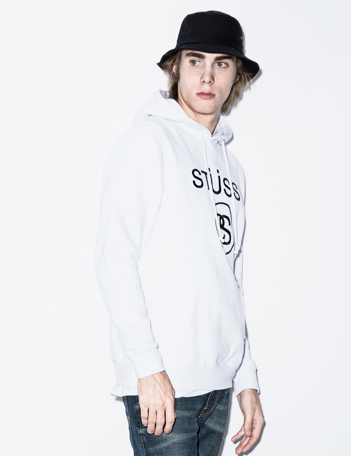 White Stussy Link Emb. Hoodie Placeholder Image