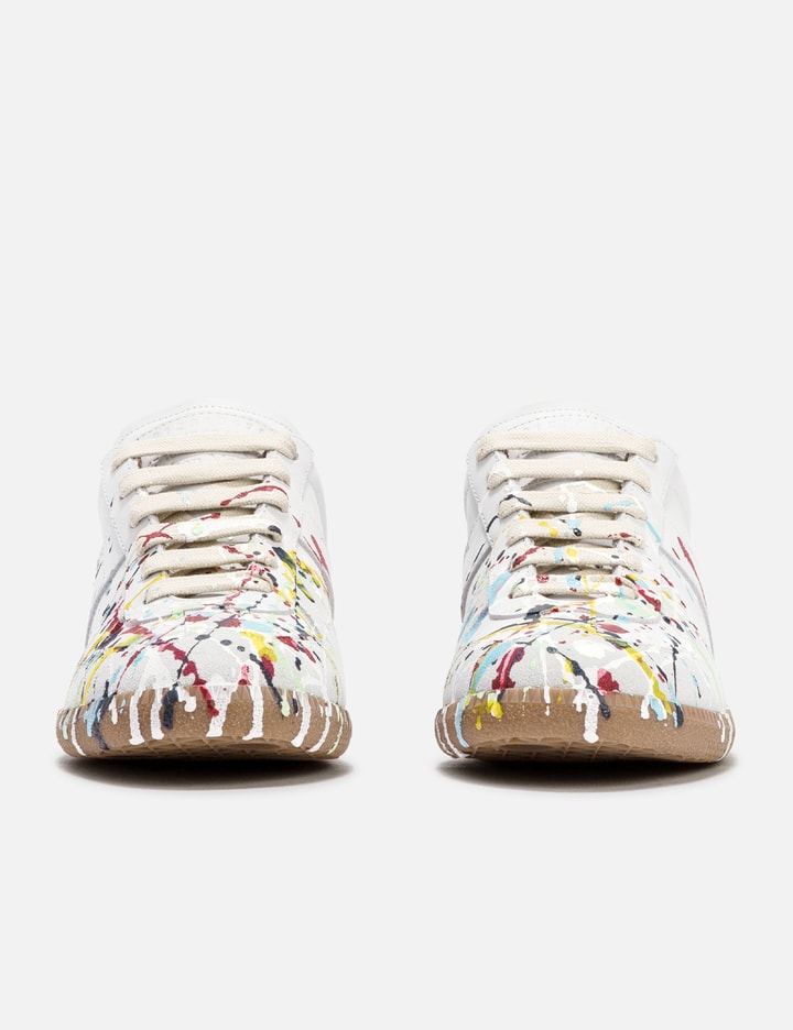 Shop Maison Margiela Paint Replica Sneakers In Multicolor