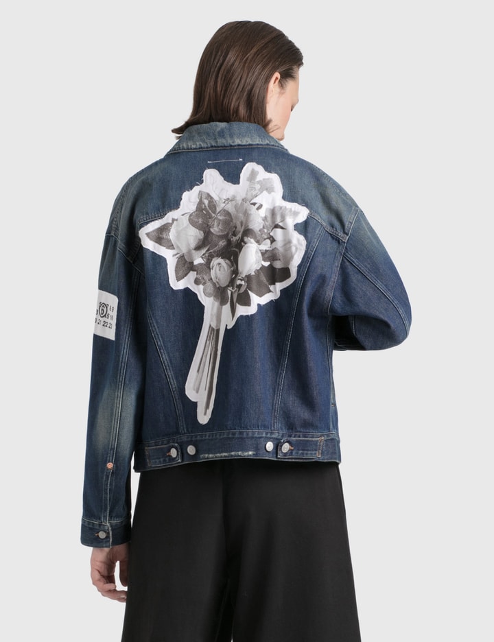 Rose Print Denim Jacket Placeholder Image
