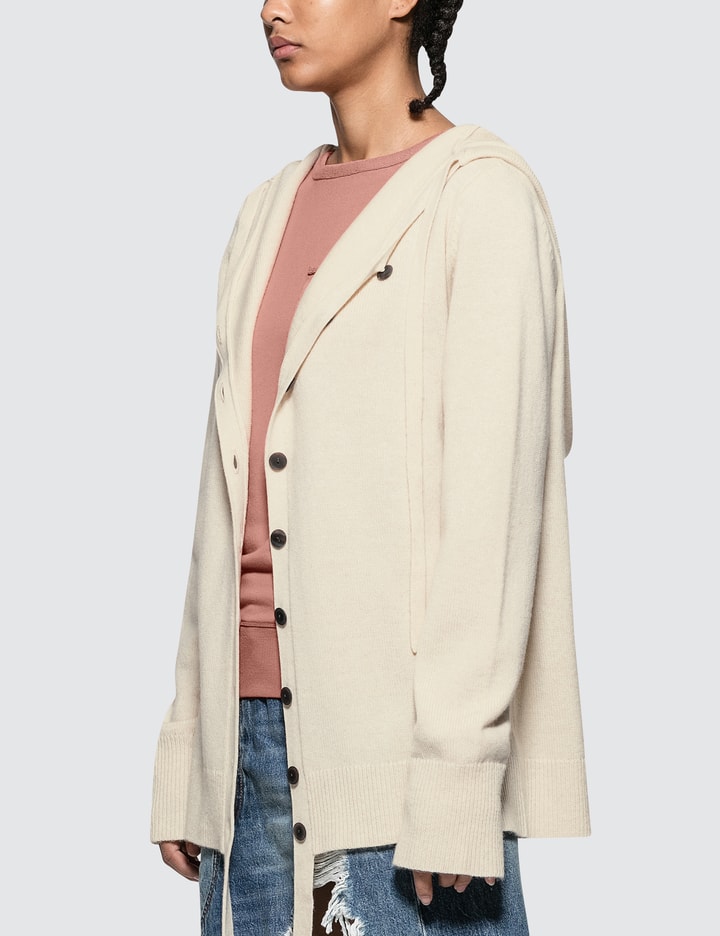 Wool Cashmere Hooded Cardigan Placeholder Image
