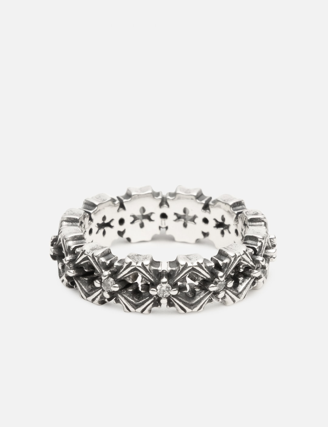 CRUCIS Quadruplets Classic Oxidised Ring view 7