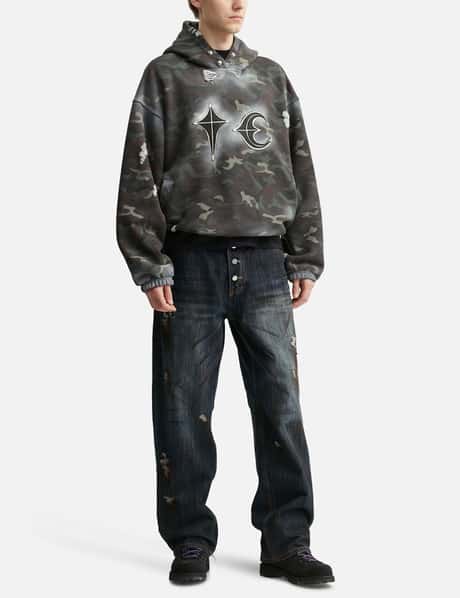THUG CLUB - Sprayed Camouflage Rock Hoodie | HBX
