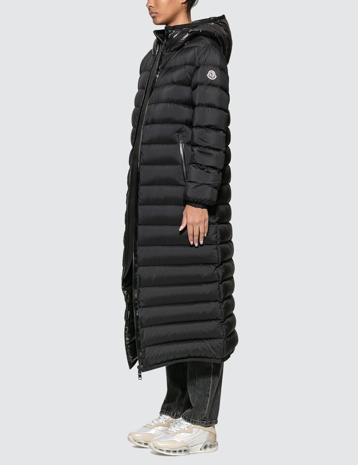 Long Down Jacket With Hood Placeholder Image