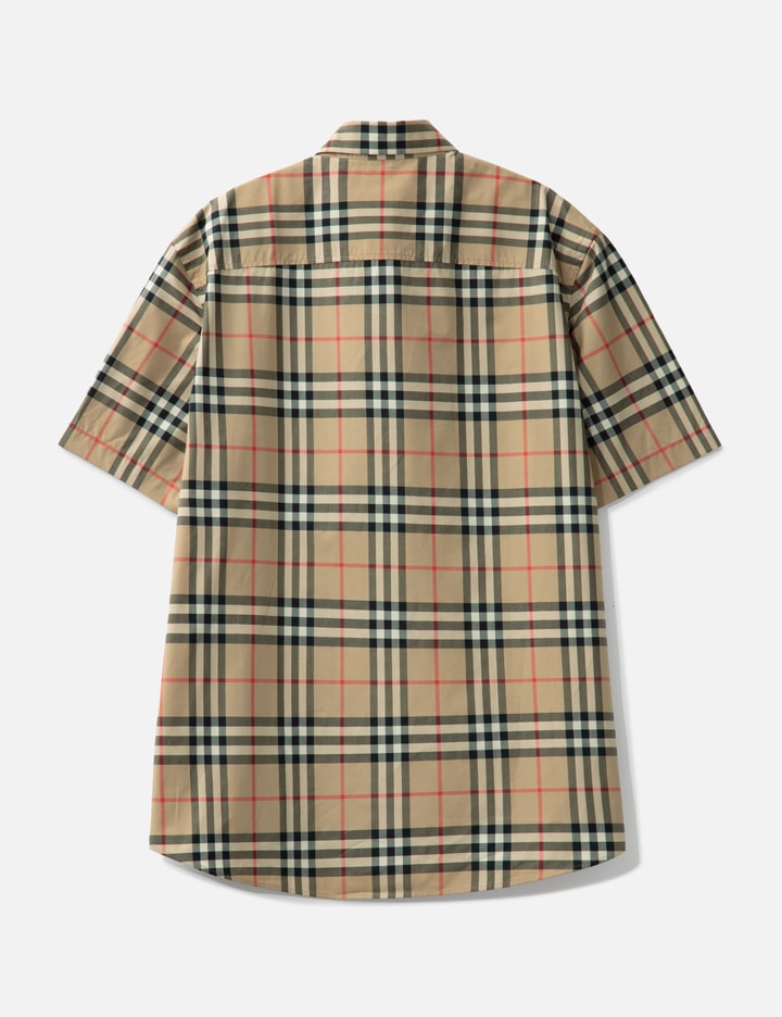 Short-sleeve Check Cotton Poplin Shirt Placeholder Image