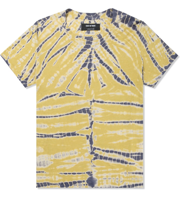 Cast of Vices Yellow Tie-Dye T-Shirt