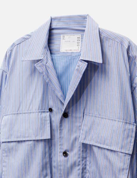 Sacai - トーマス メイソン コットン ポプリン ロングスリーブ シャツ 