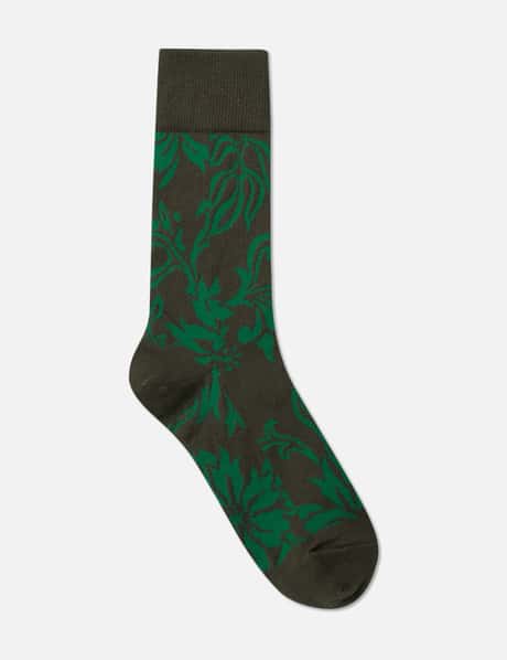 Sacai - Floral Socks | HBX Sacai - Floral Socks | HBX