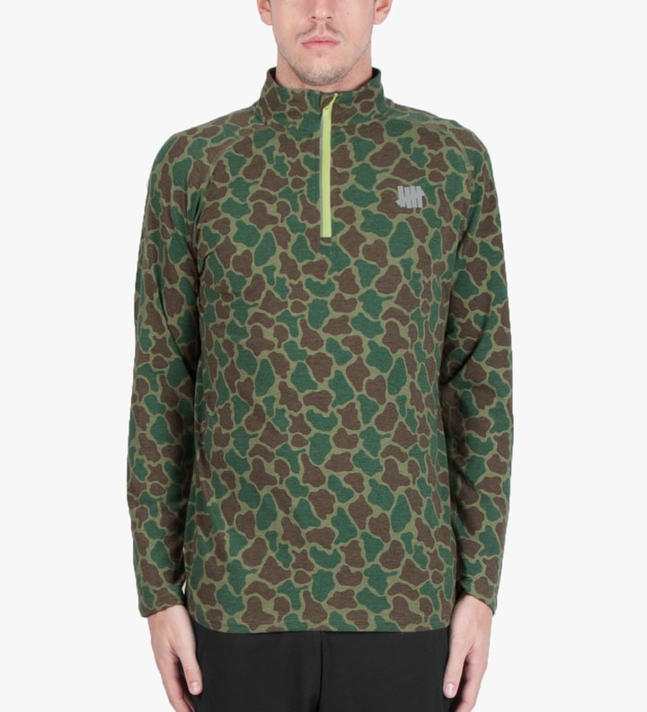 Olive Camo Technical Half Zip Jacket Placeholder Image