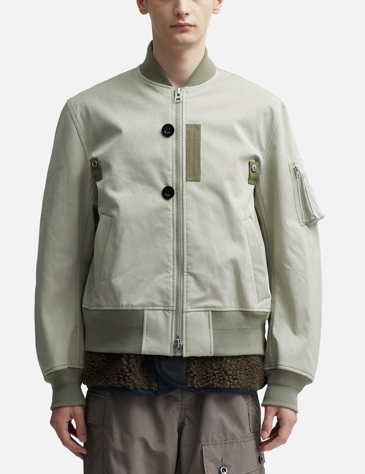 Sacai - Faux Suede Mix Blouson | HBX - Globally Curated Fashion 