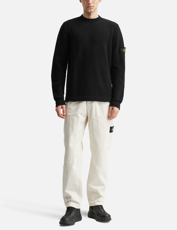 Fancy Yarn Crewneck Jumper With Brushed Texture Placeholder Image