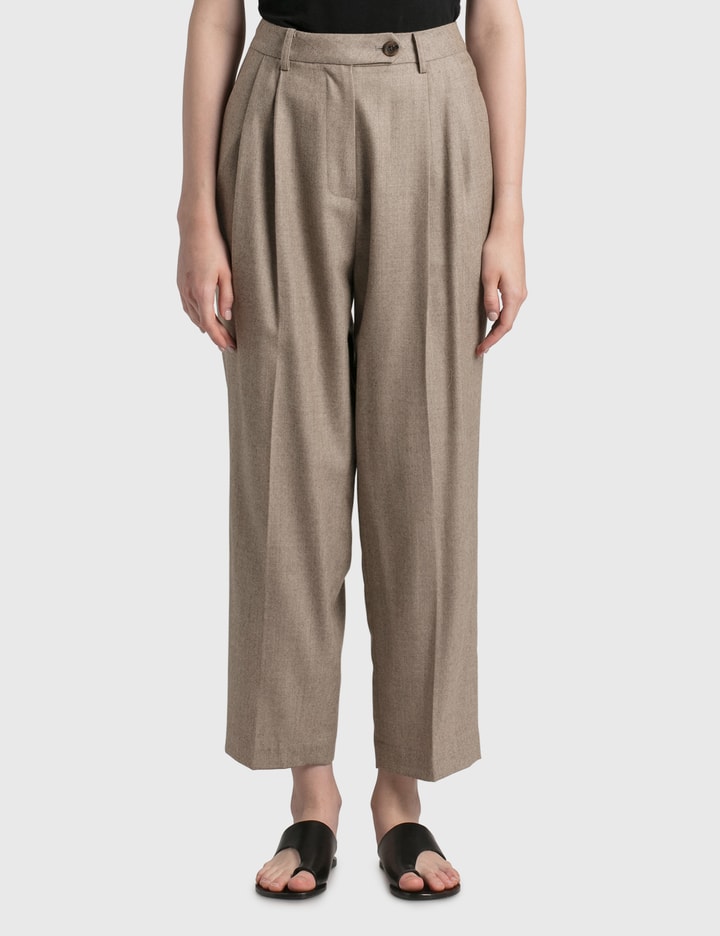 Wool Flannel Tuck Pants Placeholder Image