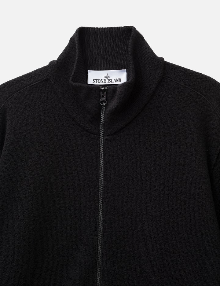 Stone Island Textured Wool Zip-Up Cardigan
