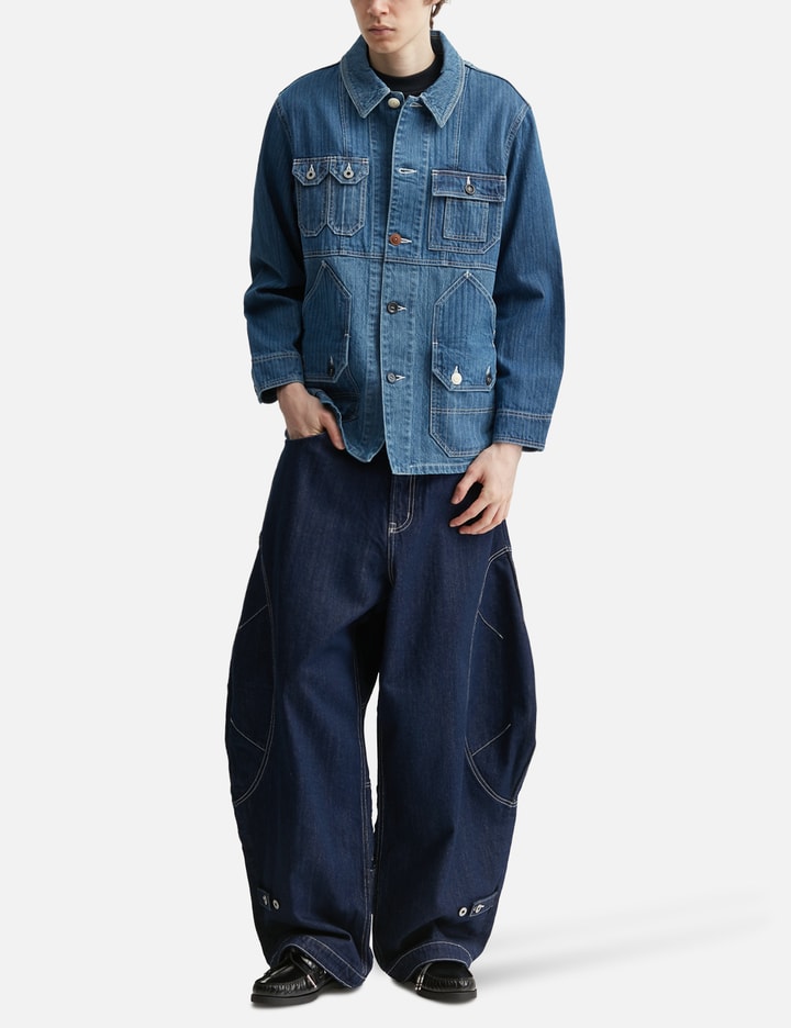 펀드멘탈 Denim T-Form Pants Rinse