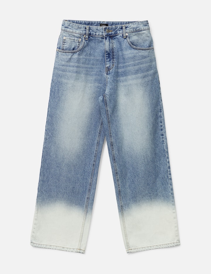 BLEACHED WIDE BAGGY PANTS Placeholder Image