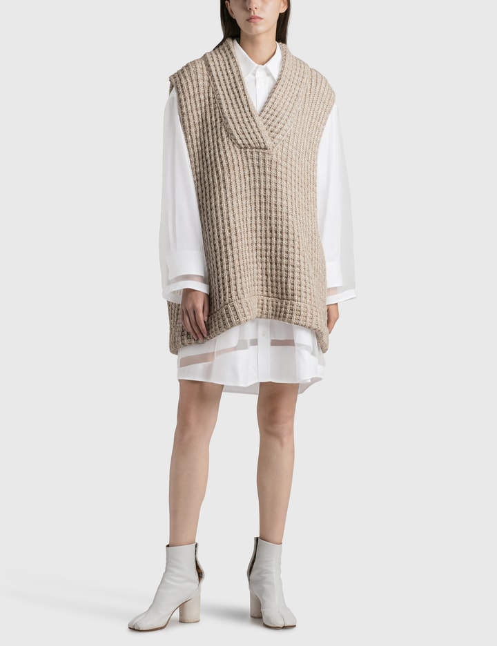 Mm6 Maison Margiela - Oversized Sweater Vest | Hbx - Globally Curated  Fashion And Lifestyle By Hypebeast