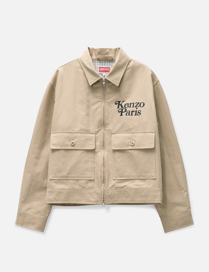 Kenzo By Verdy Cropped Jacket In Beige