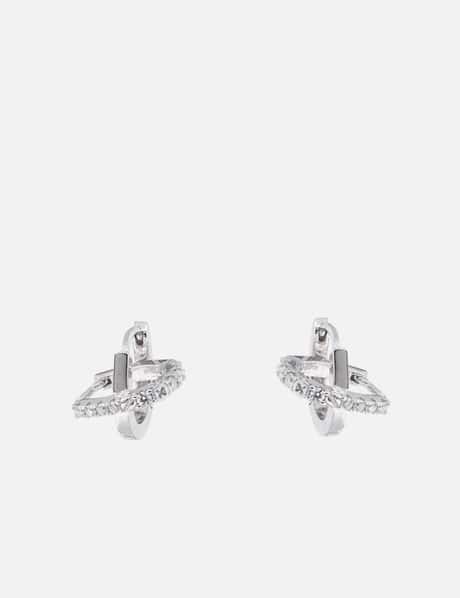 Dual-Hoops Tangled Two-Way Earrings view 5