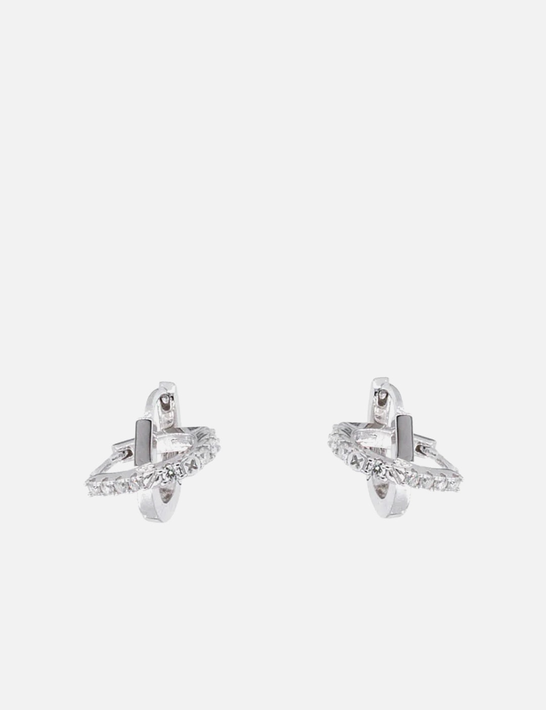 Dual-Hoops Tangled Two-Way Earrings view 6