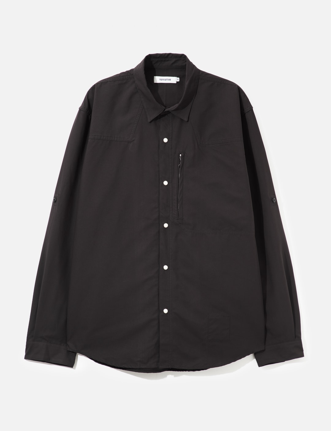 Nonnative Rancher L/s Shirt P/n Back Twill In Black
