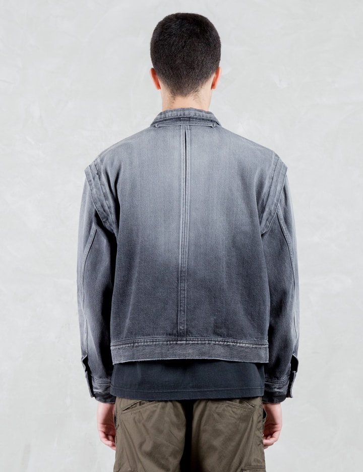 Drop Shoulder Washed Denim Jacket Placeholder Image