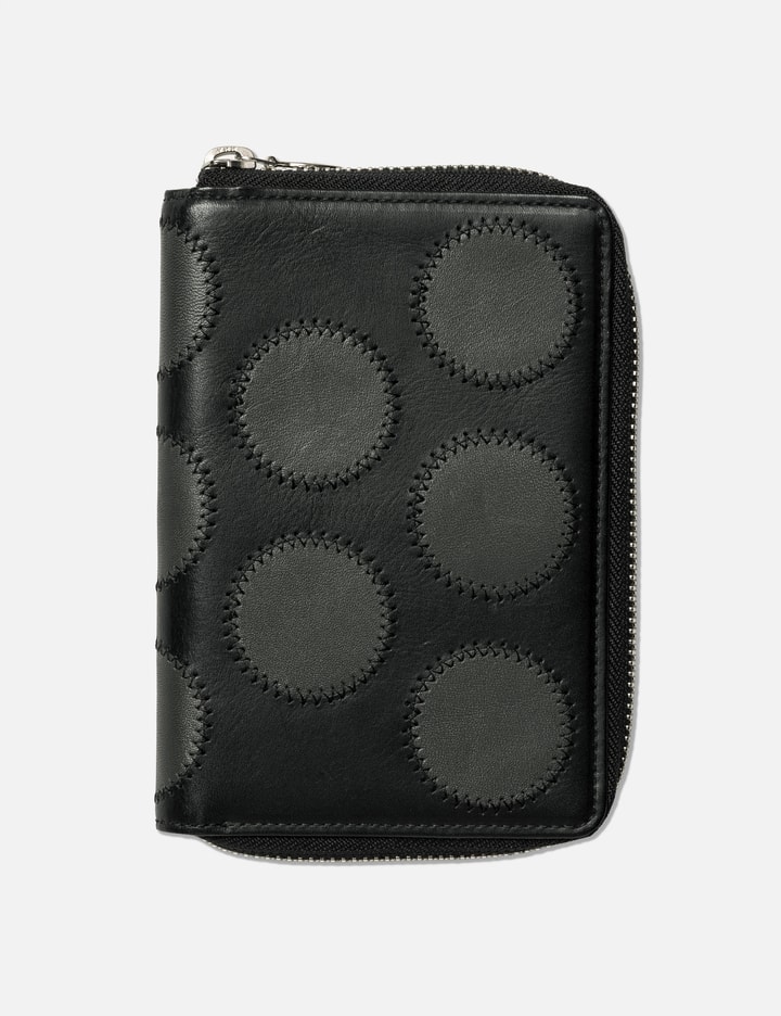 Yohji Yamamoto Polka Zip Around Leather Wallet