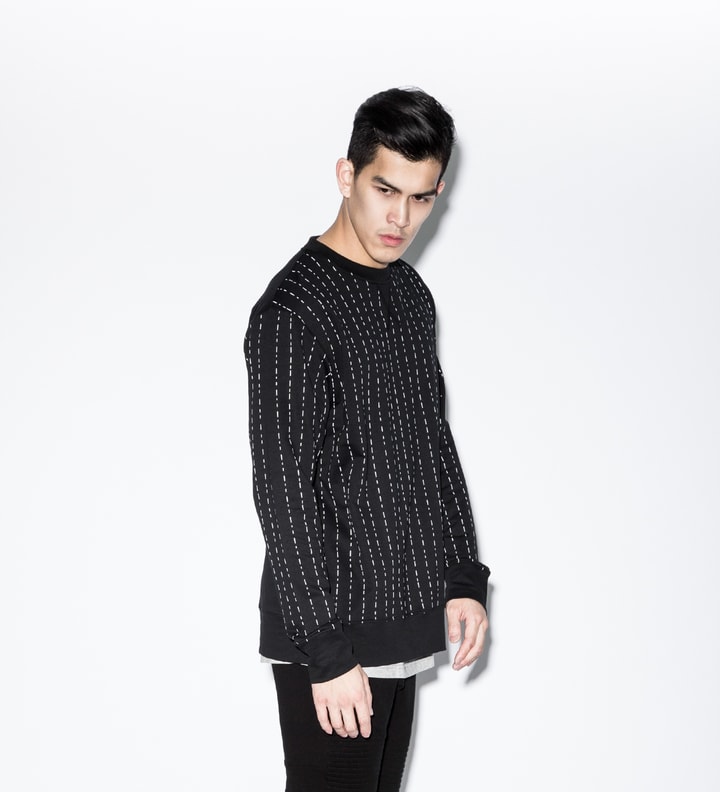 Black/White Gosford Pinstripe Sweater Placeholder Image