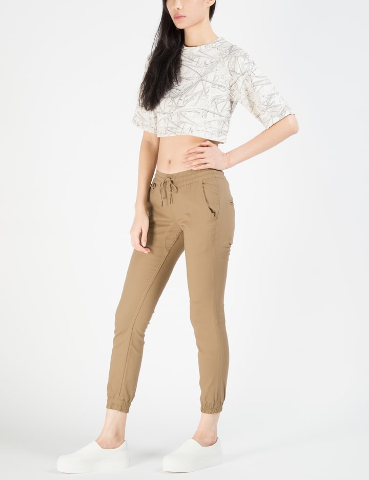 Khaki Women Sprinter Jogger Pants Placeholder Image