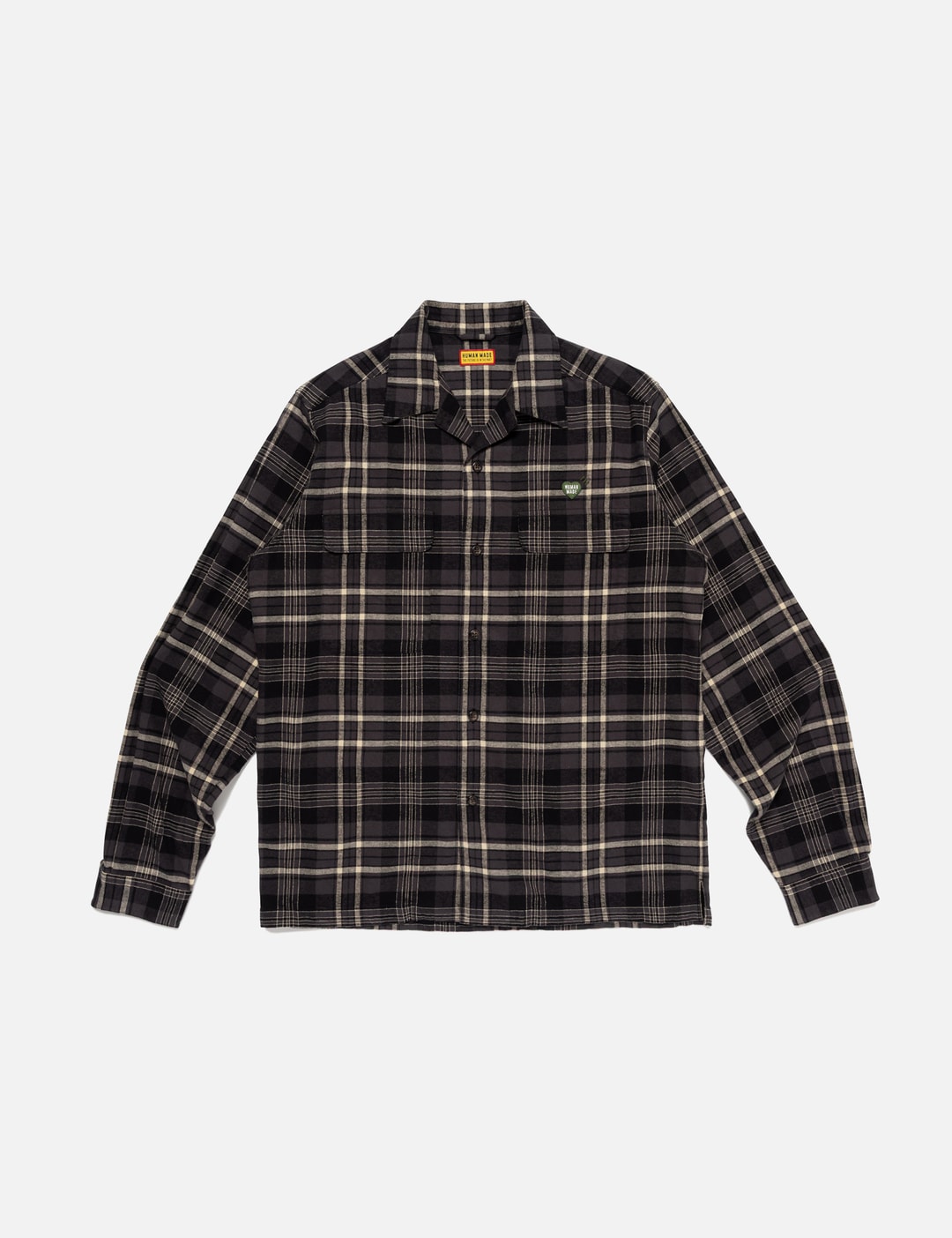 Human Made Flannel Check Shirt In Black/黑色/블랙/ブラック