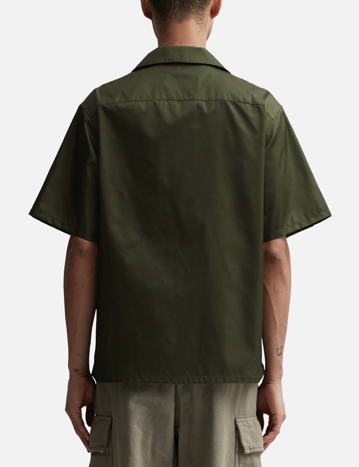 Shop Prada Short Sleeve Re-nylon Shirt In Green