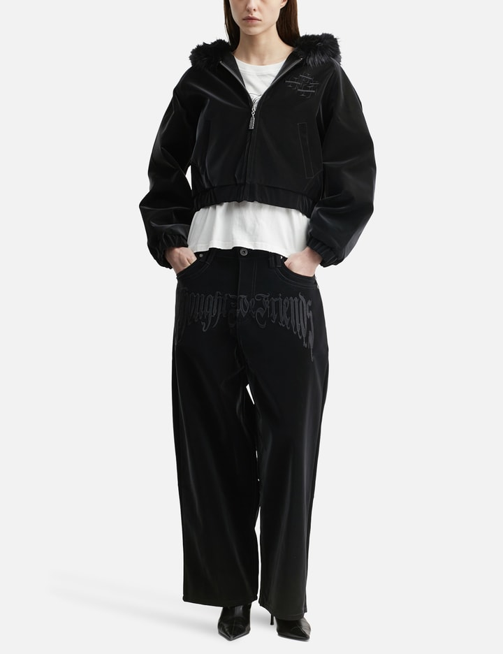 Thought We Friends "Stephen" Black Baggy Pants