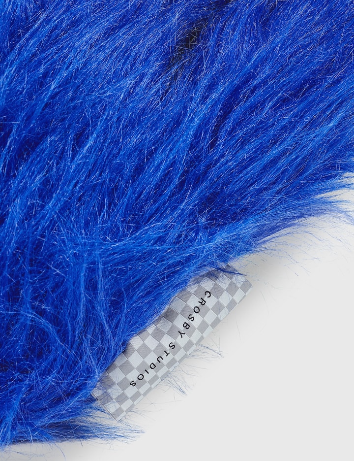 Blue Furry Hand Pillow Placeholder Image