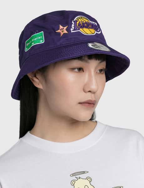 New era lakers bucket hat Clearance