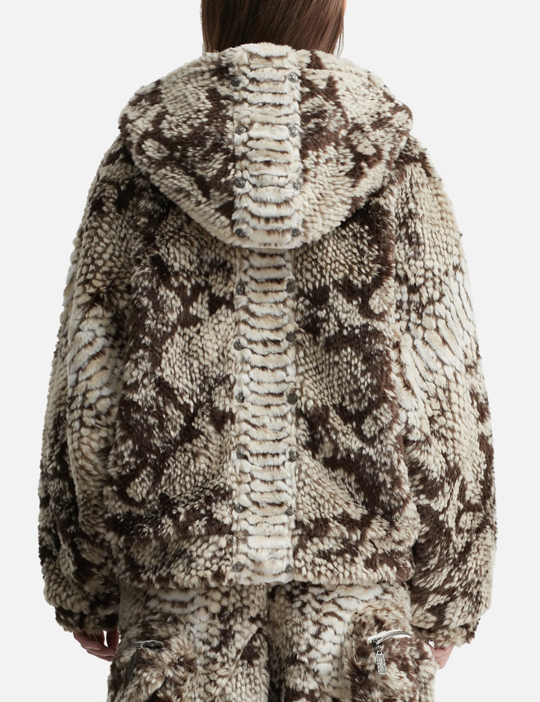Snakes Jacket 2.0 Faux Fur Jacket With Hood view 15