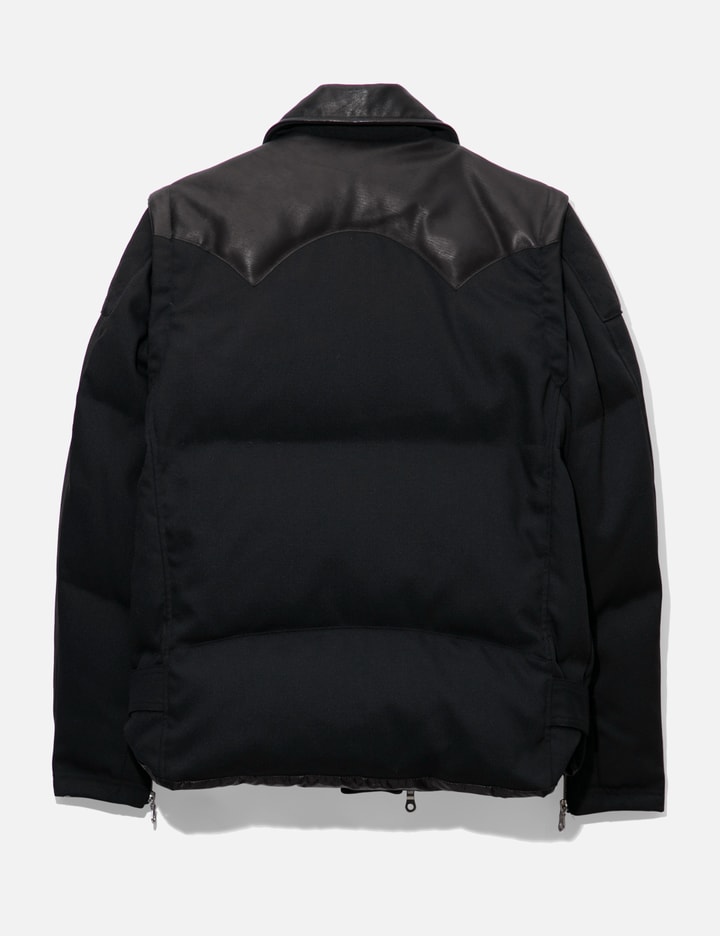 Shop Miharayasuhiro Mihara Yasuhiro Leather Down Jacket In Black