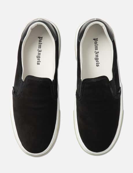 Suede Sneakers Black Palm Angels Shoes Palm Angels Suede Slip-On